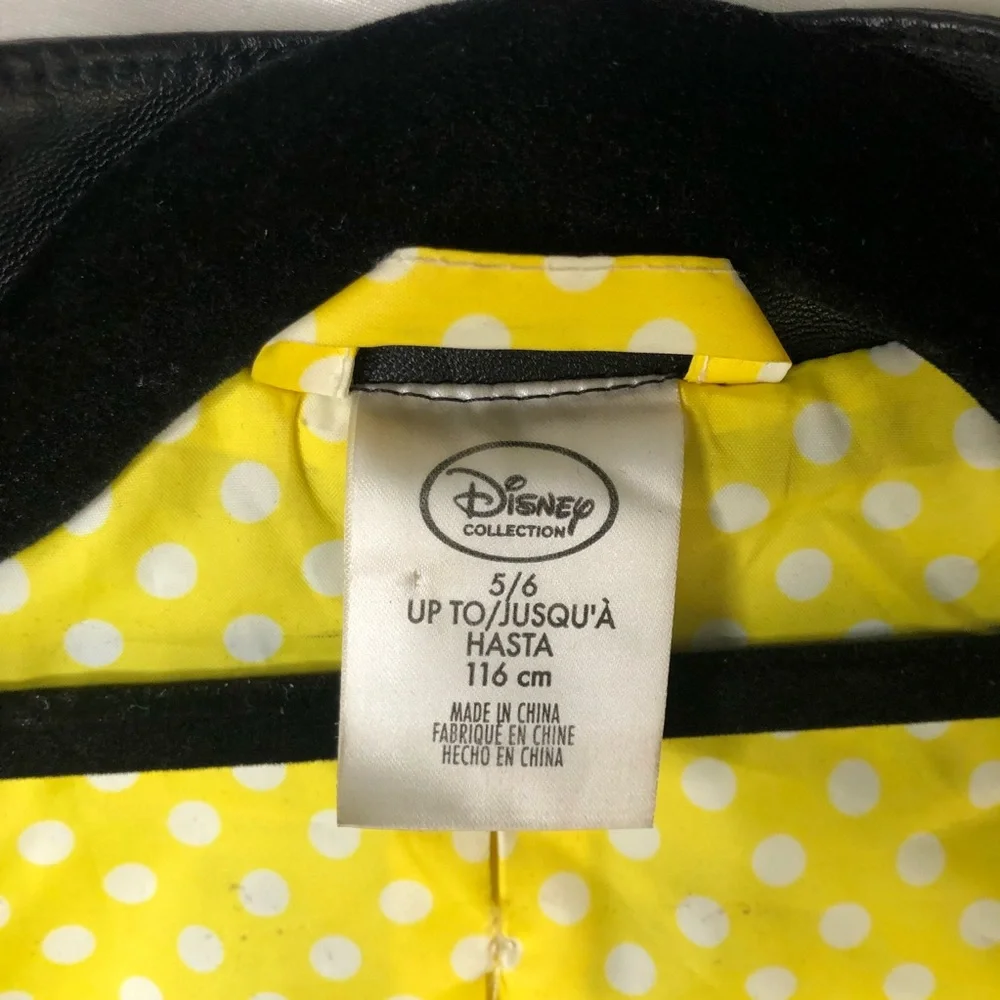 DISNEY Leather Jacket Faux leather w/ Minnie details - Picture 7 of 9